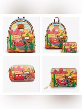 Loungefly Disney Pixar Cars Lightning McQueen and Mater Complete Set - Exclusive